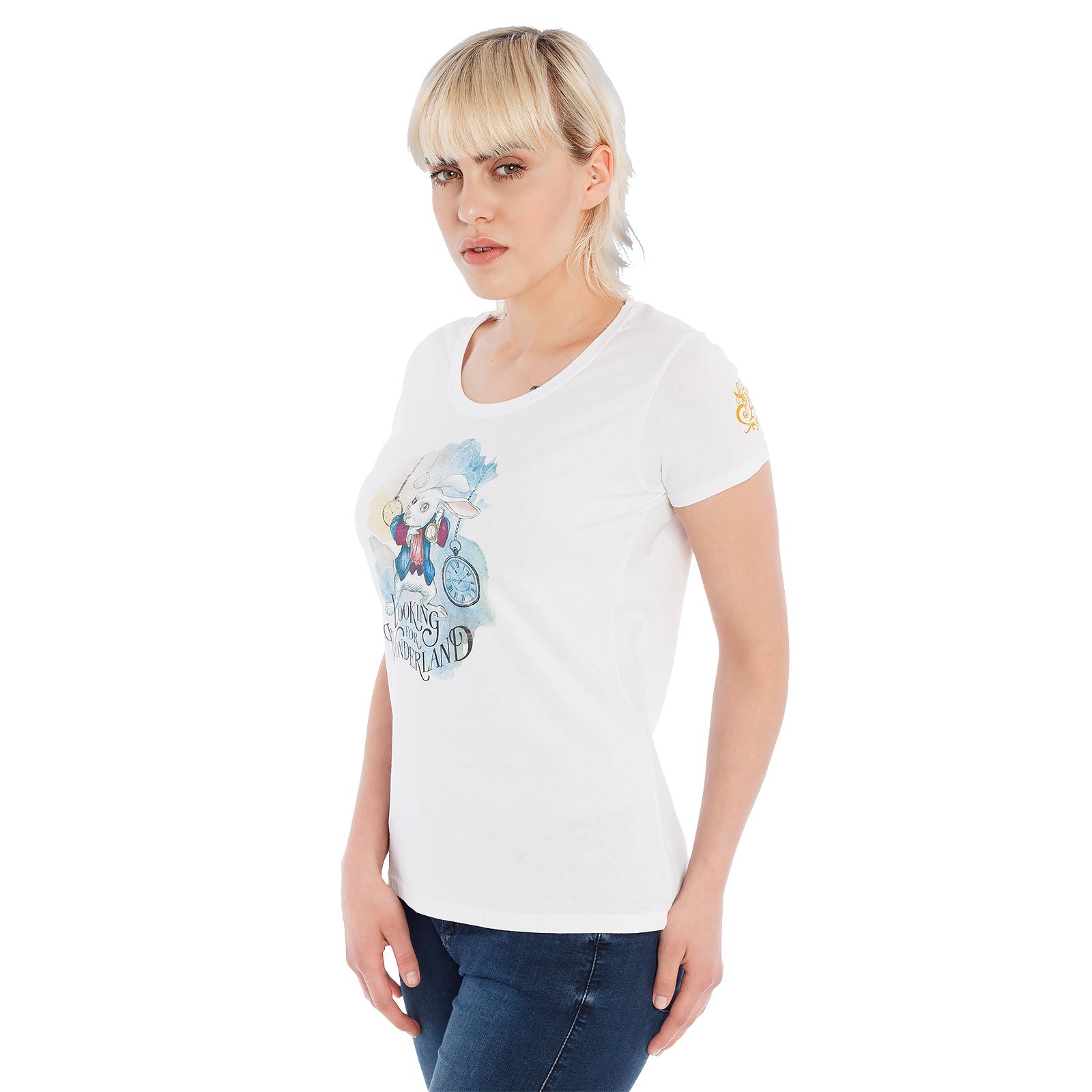 Zdjęcie produktu Alicja w Krainie Czarów - Wonderland Girlie Shirt biały