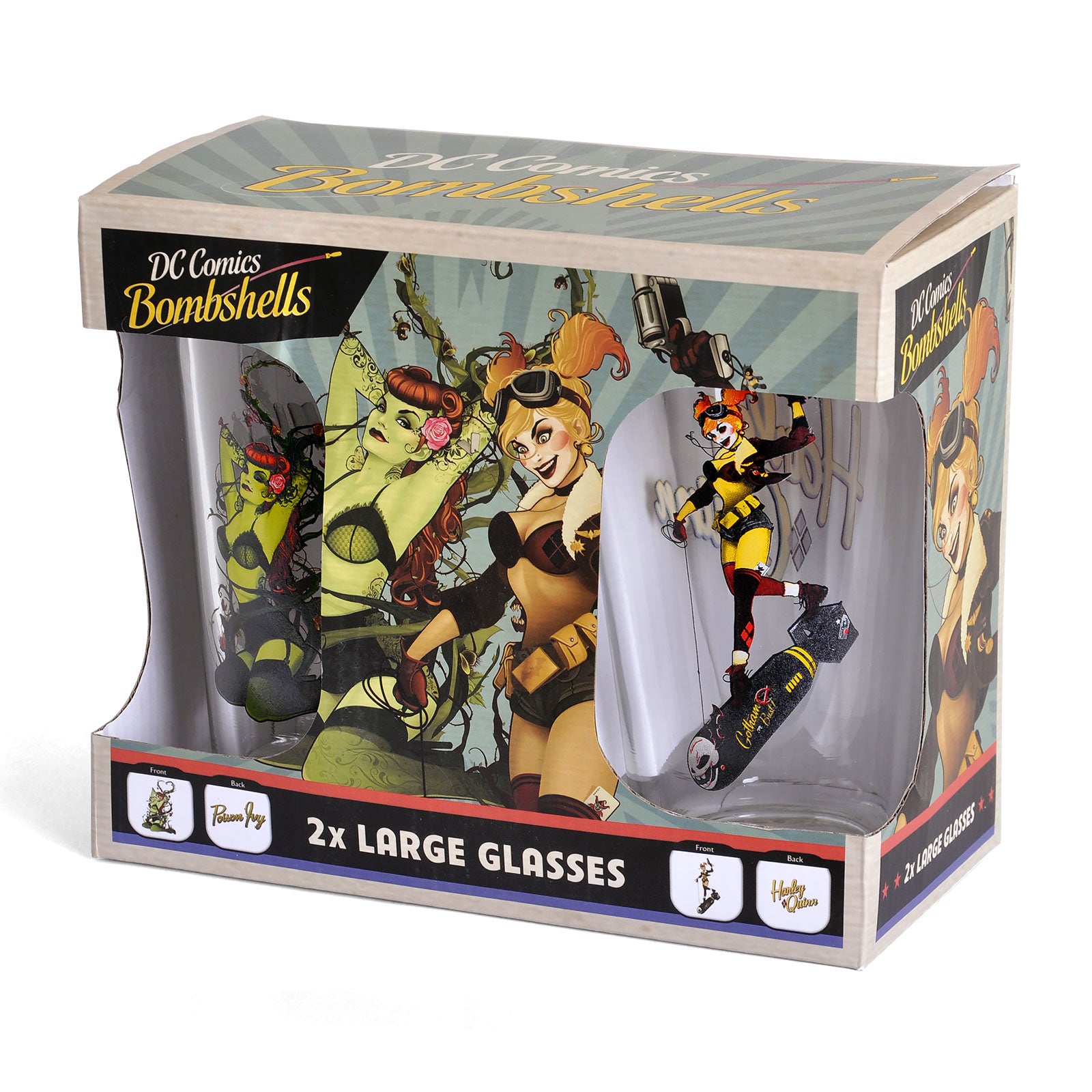 Zdjęcie produktu DC Comics - Zestaw szklanek Harley Quinn i Poison Ivy