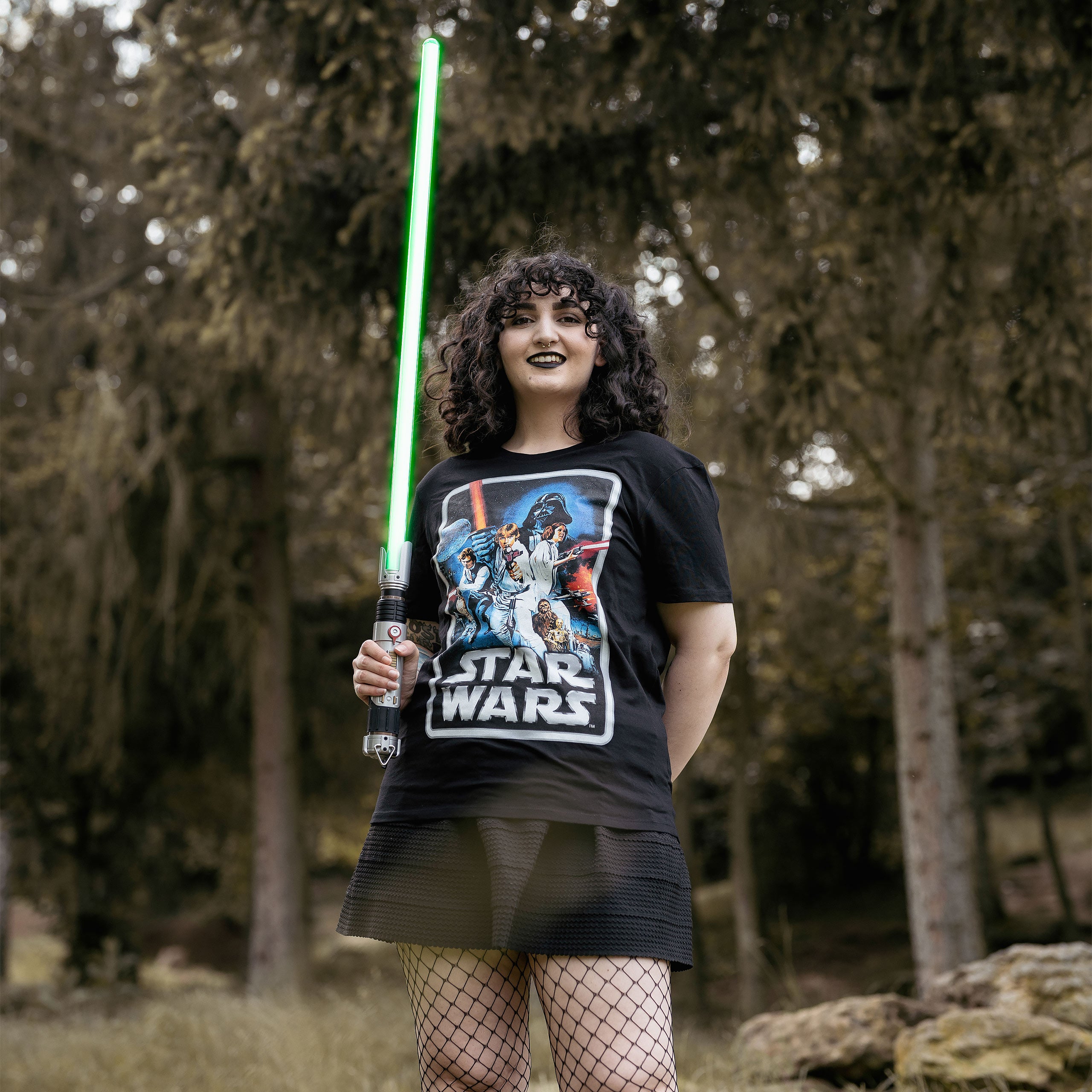 Zdjęcie produktu Star Wars - Retro Movie Poster T-Shirt czarne
