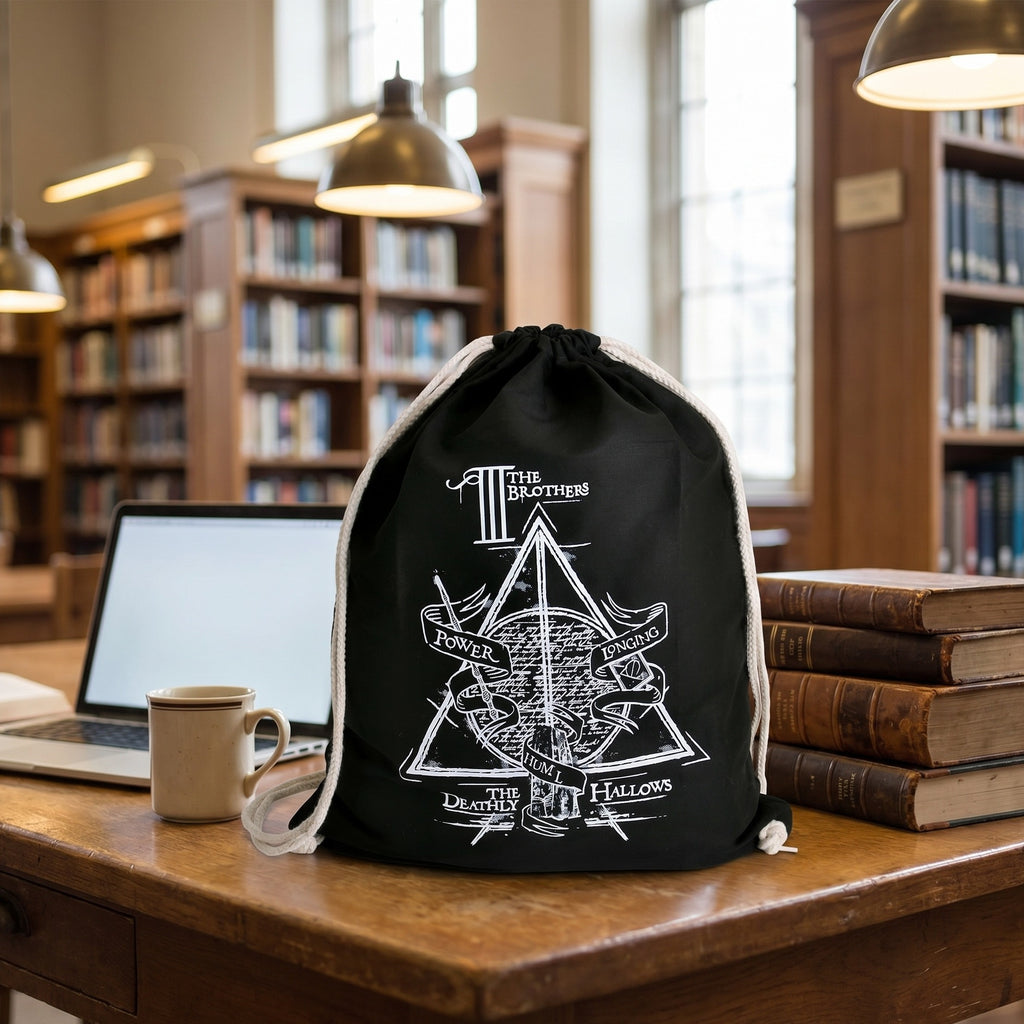 Zdjęcie produktu Harry Potter - Torba sportowa Trzej Bracia czarna