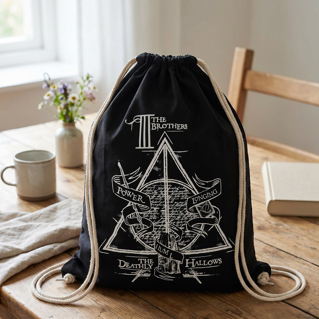 Zdjęcie produktu Harry Potter - Torba sportowa Trzej Bracia czarna