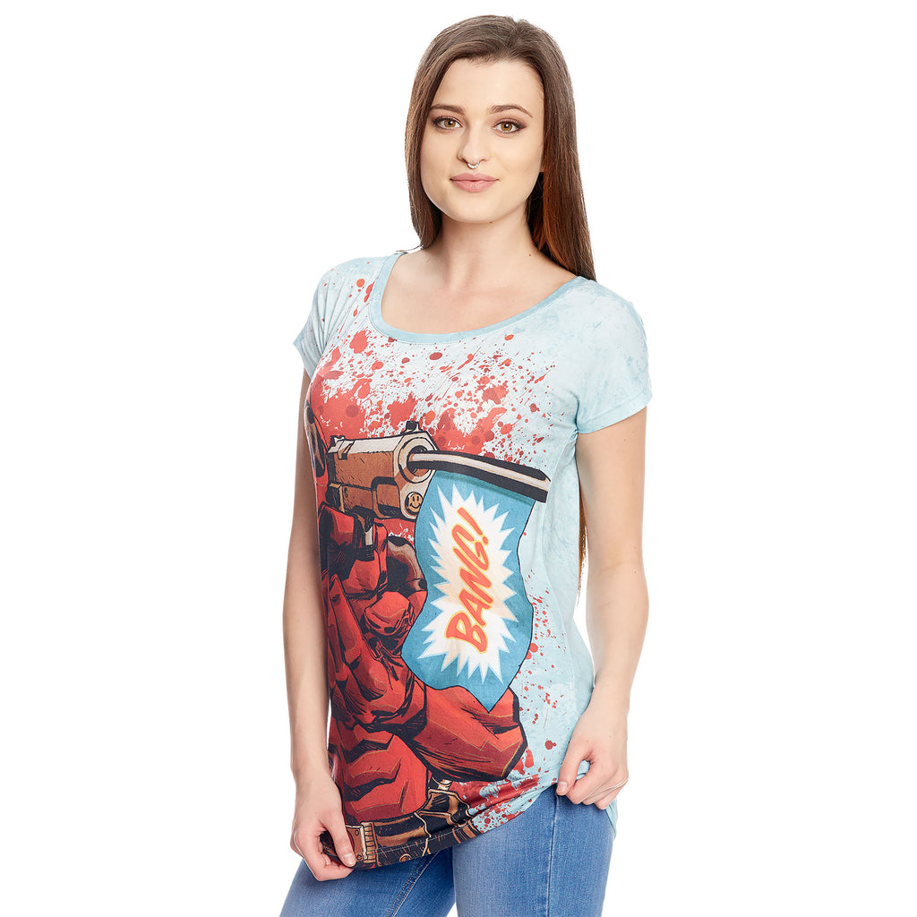 Zdjęcie produktu Deadpool - Bang Girlie Shirt Bang Loose Fit niebieski