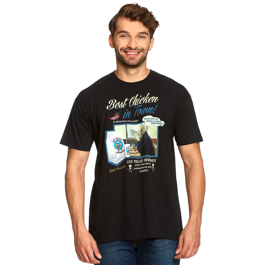 Zdjęcie produktu Breaking Bad - Los Pollos Hermanos Best Chicken T-Shirt czarne