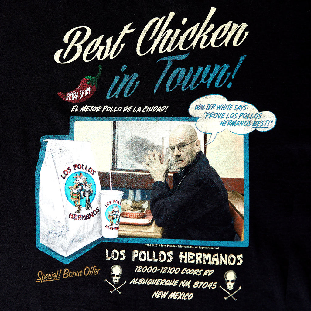 Zdjęcie produktu Breaking Bad - Los Pollos Hermanos Best Chicken T-Shirt czarne