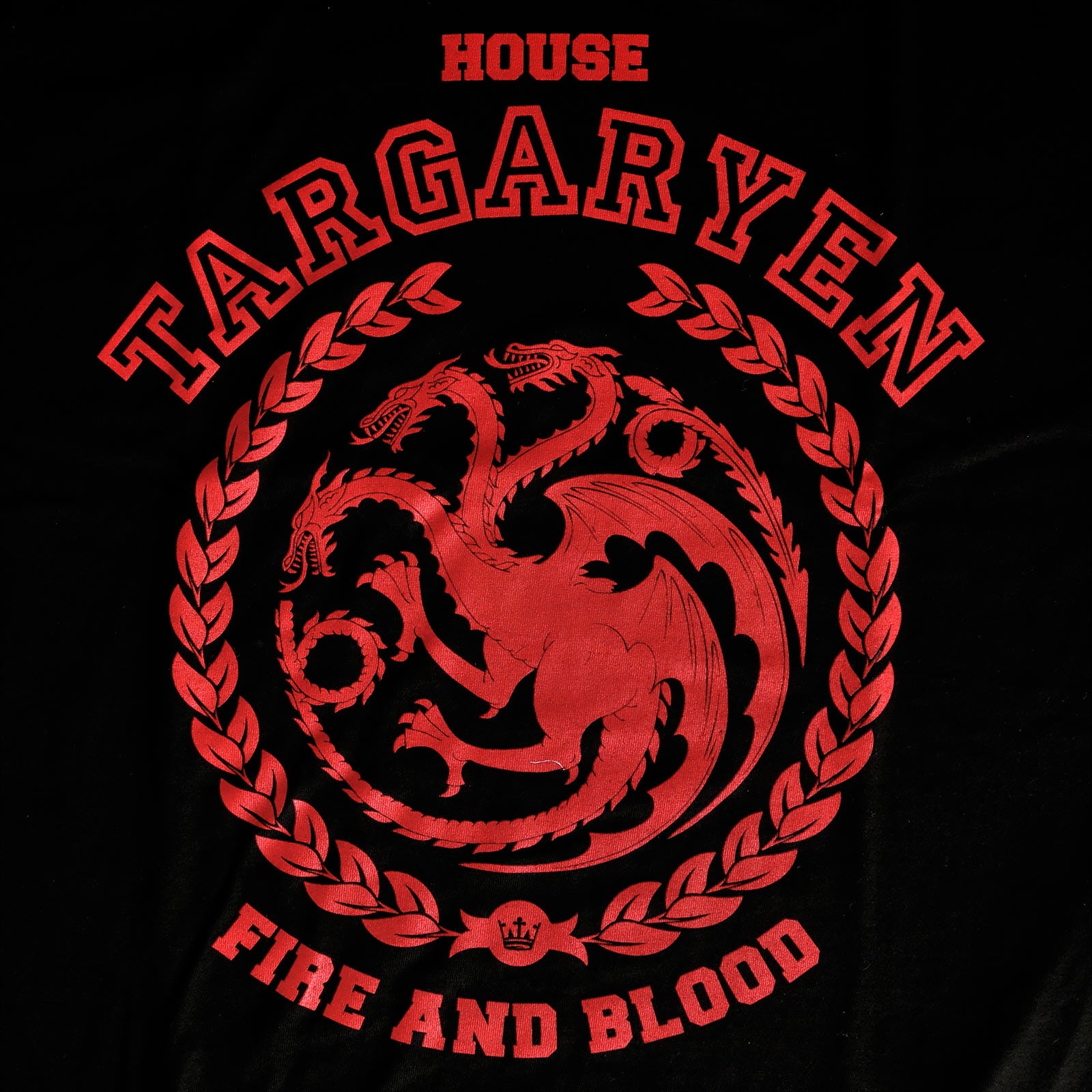 Zdjęcie produktu Gra o Tron - Koszulka z herbem Targaryenów czarna