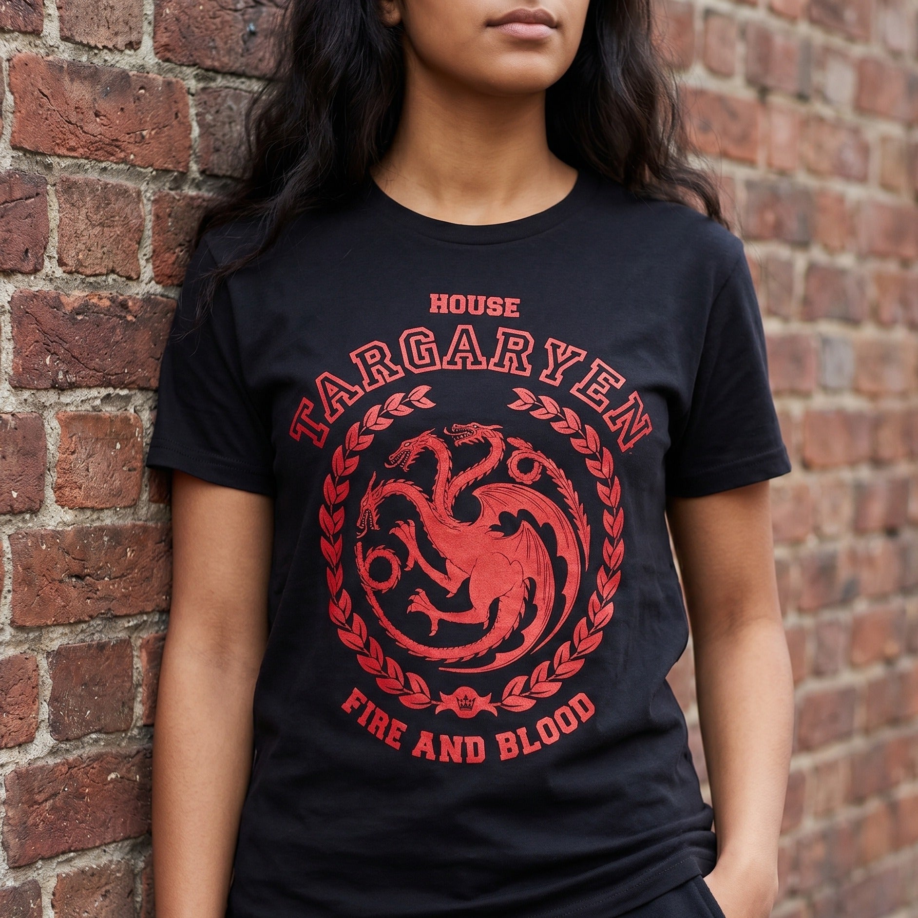 Zdjęcie produktu Gra o Tron - Koszulka z herbem Targaryenów czarna