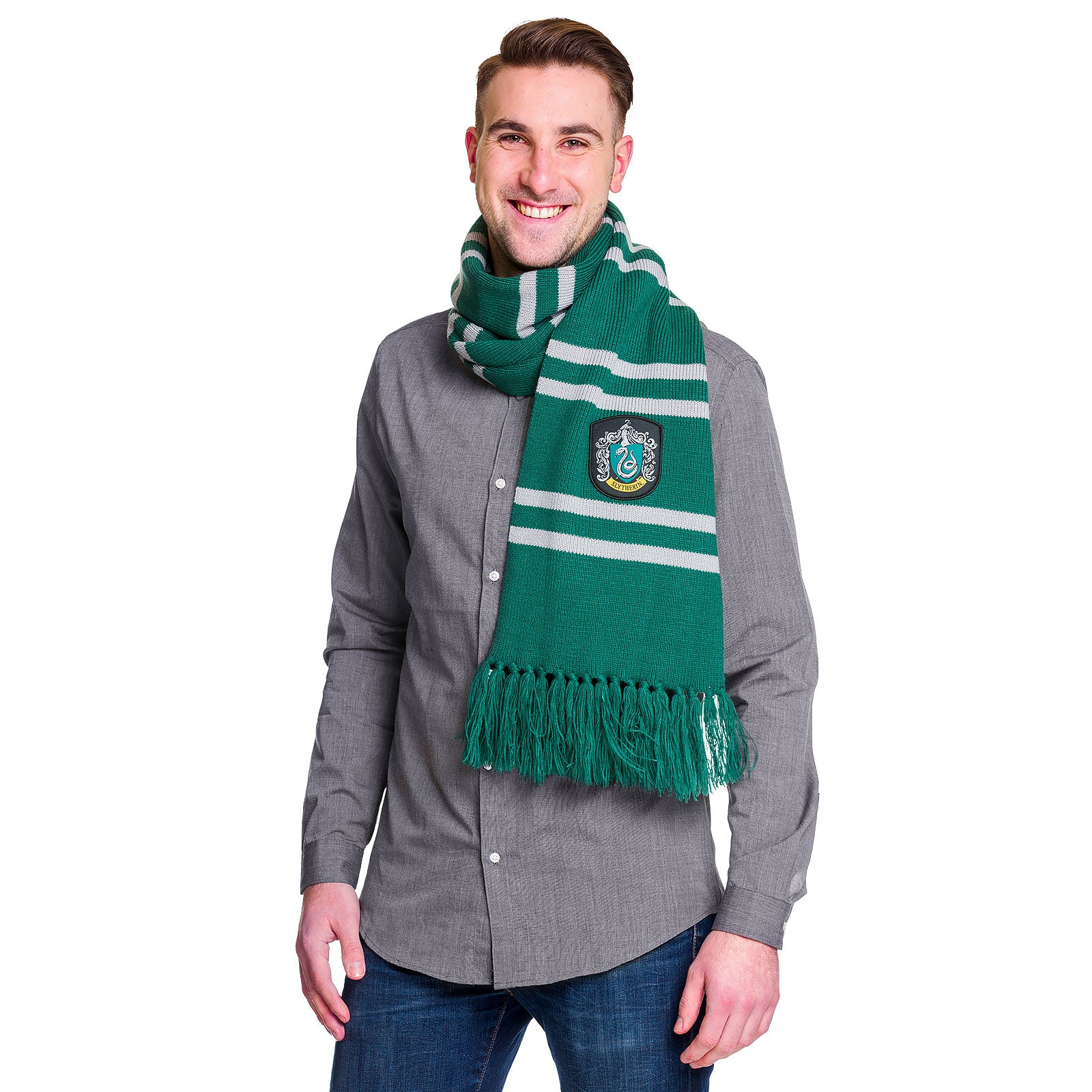 Product image Harry Potter - Slytherin Knit Scarf Grey-Green