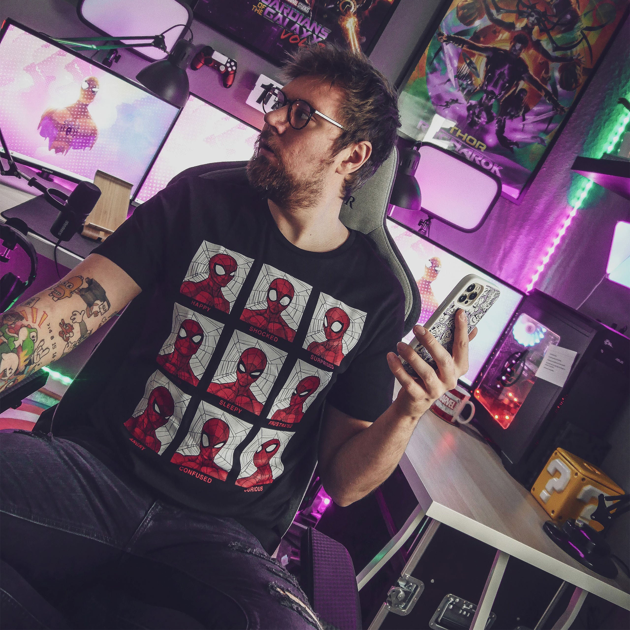 Zdjęcie produktu Spider-Man - Emotions T-Shirt czarny
