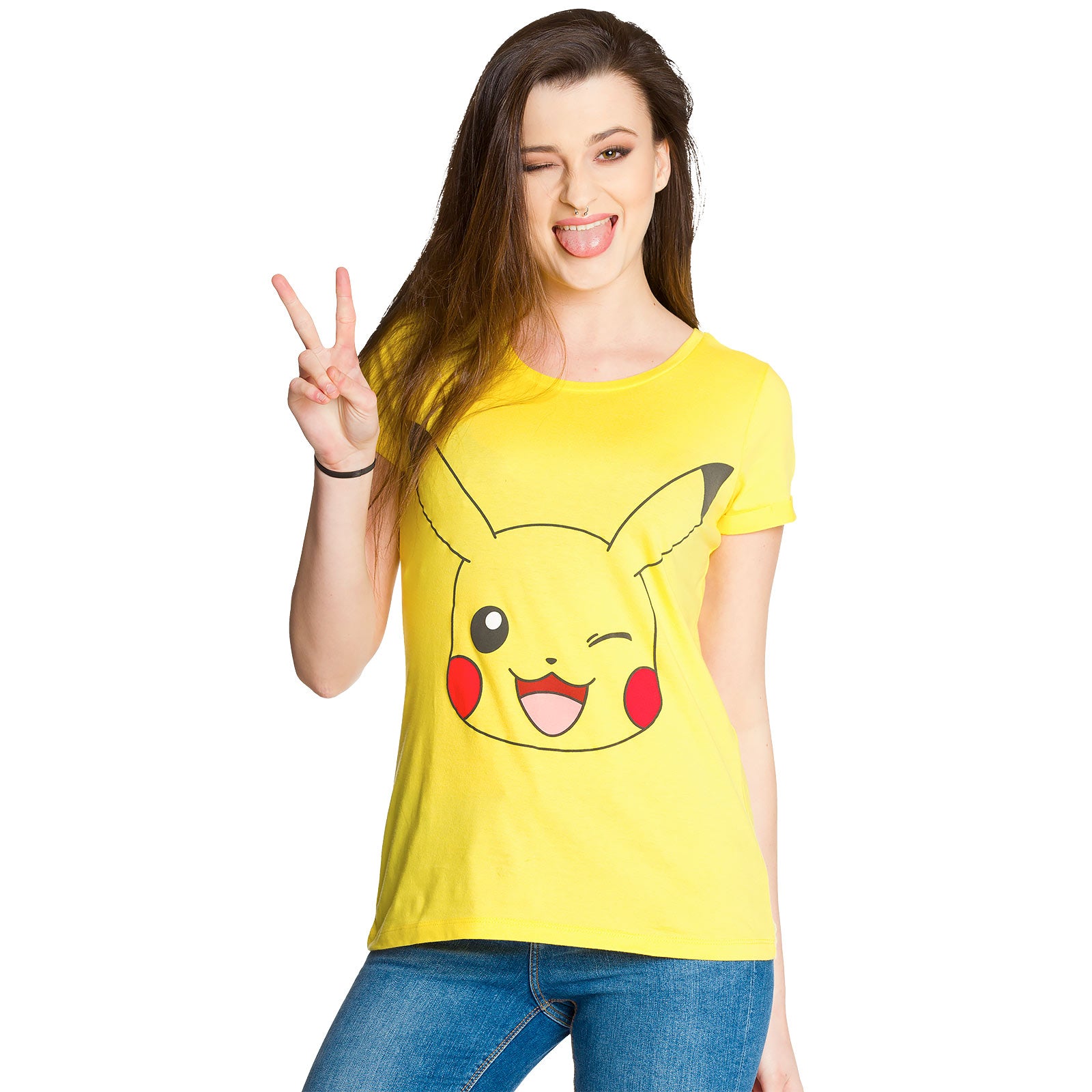 Zdjęcie produktu Pokemon - Pikachu Girlie Shirt żółty