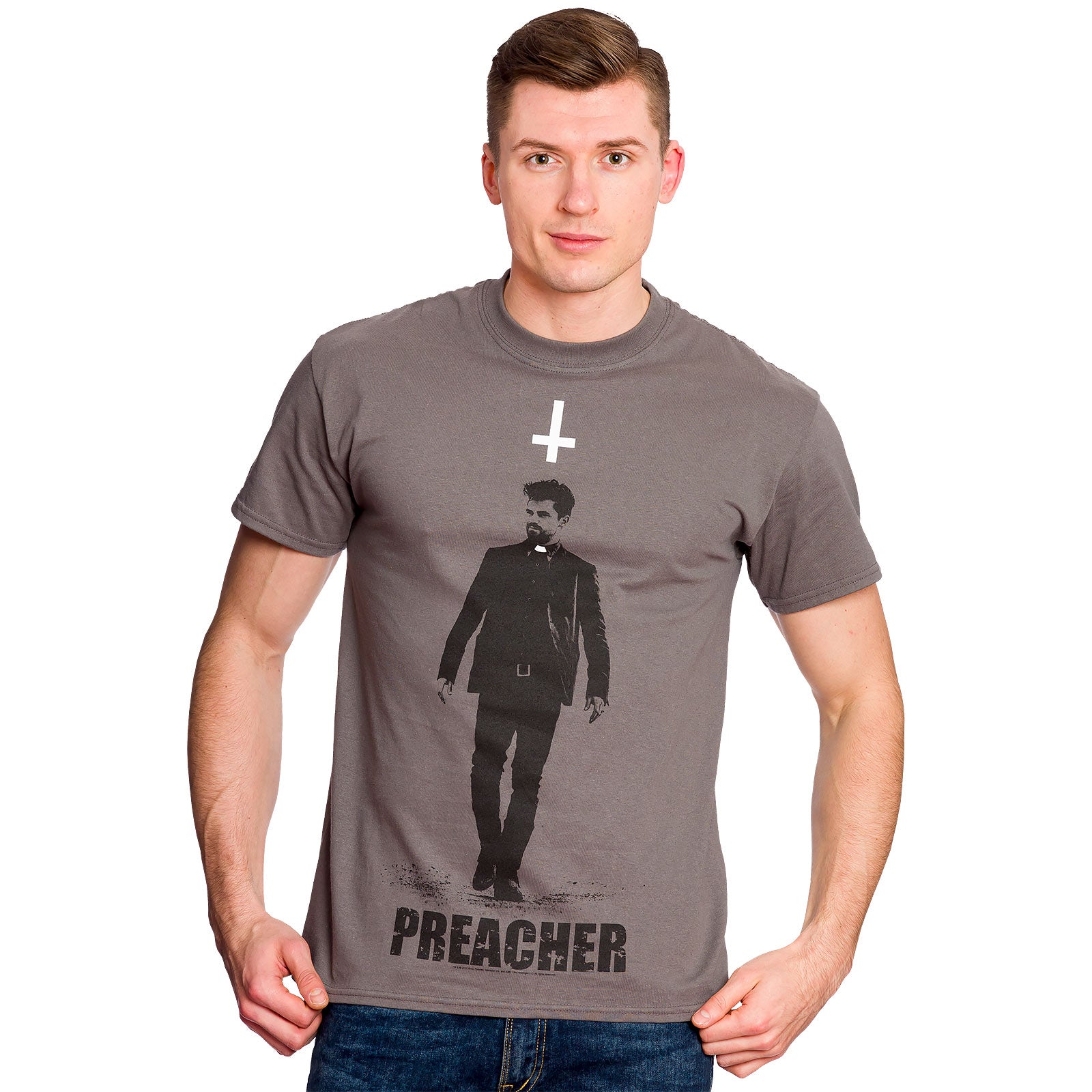 Zdjęcie produktu Preacher - Jesse Custer T-Shirt szary