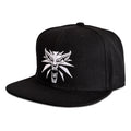 Zdjęcie produktu Wiedźmin - Czapka Snapback z wilczym medalionem czarna