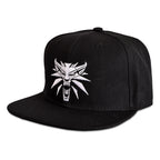 Zdjęcie produktu Wiedźmin - Czapka Snapback z wilczym medalionem czarna