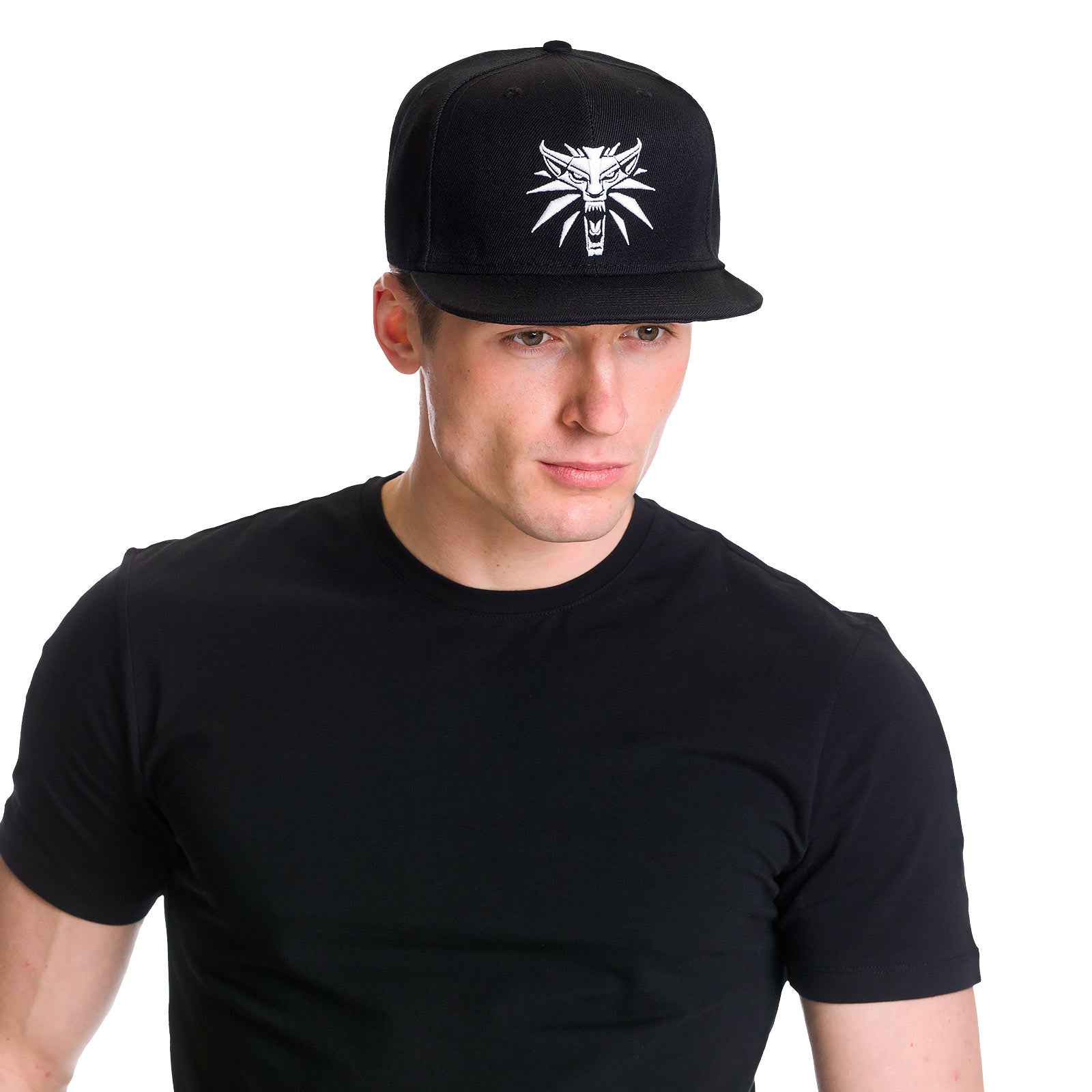 Zdjęcie produktu Wiedźmin - Czapka Snapback z wilczym medalionem czarna