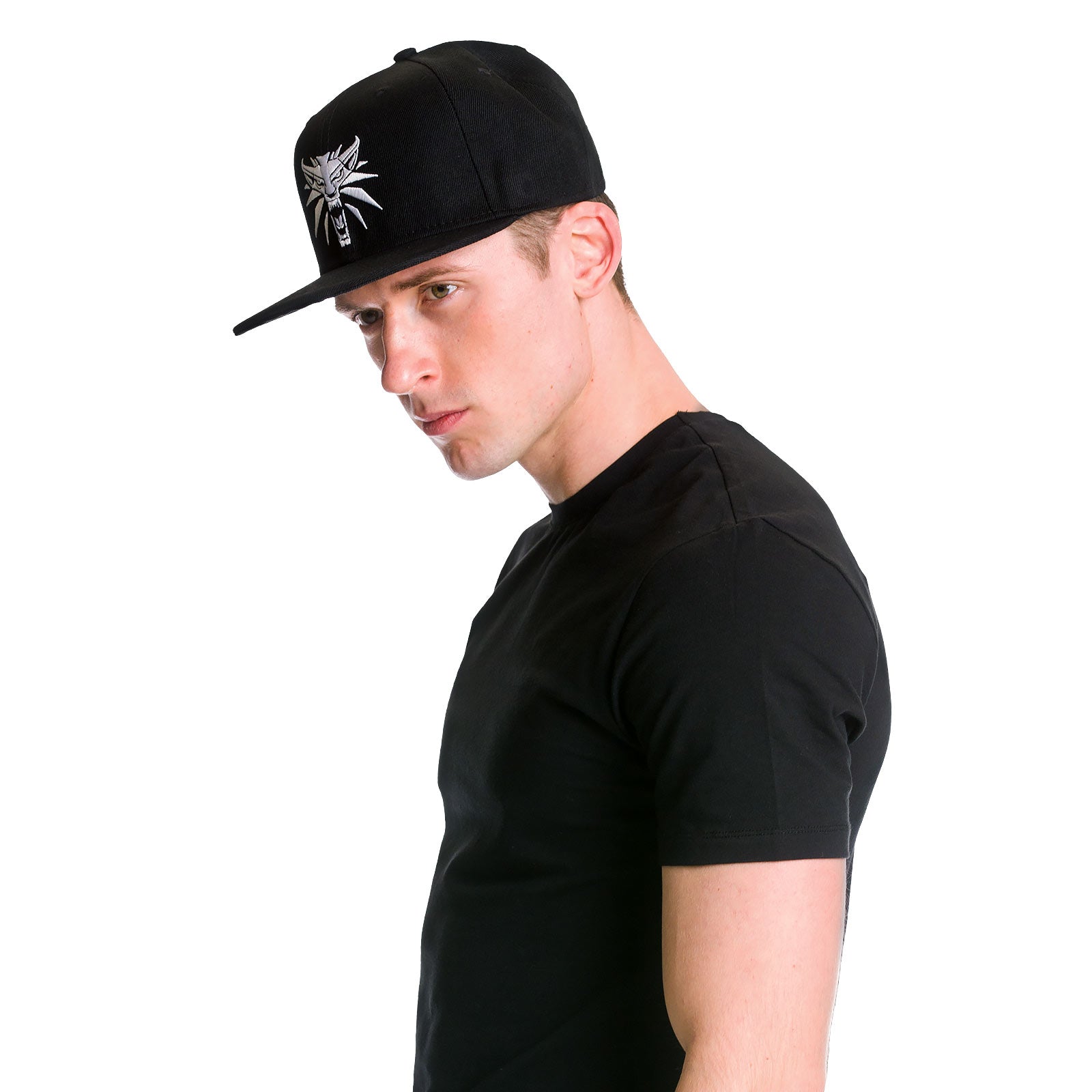 Zdjęcie produktu Wiedźmin - Czapka Snapback z wilczym medalionem czarna