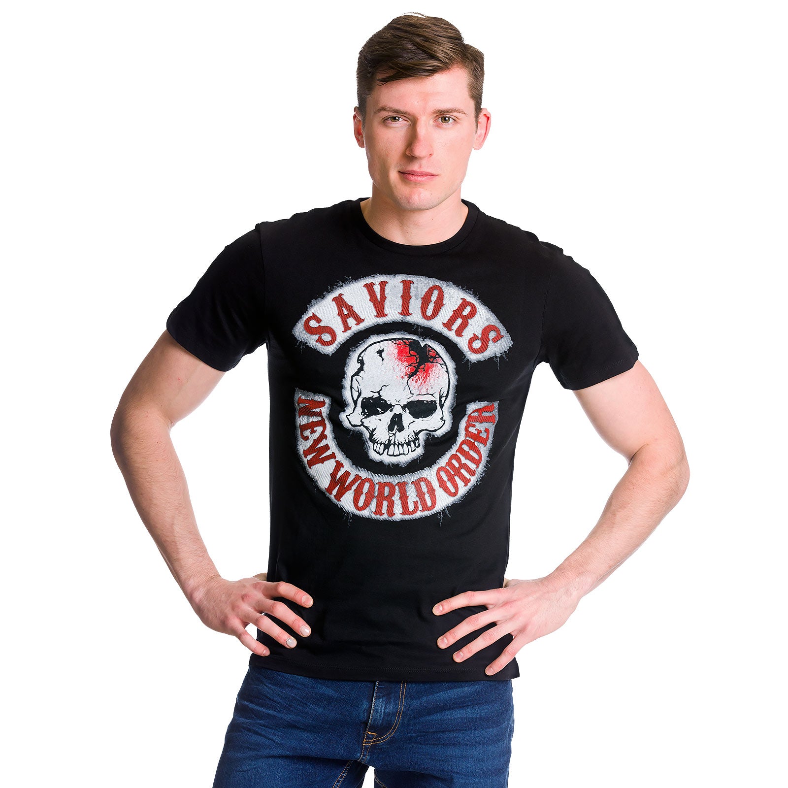 Zdjęcie produktu Walking Dead - Savior Patches T-Shirt czarne