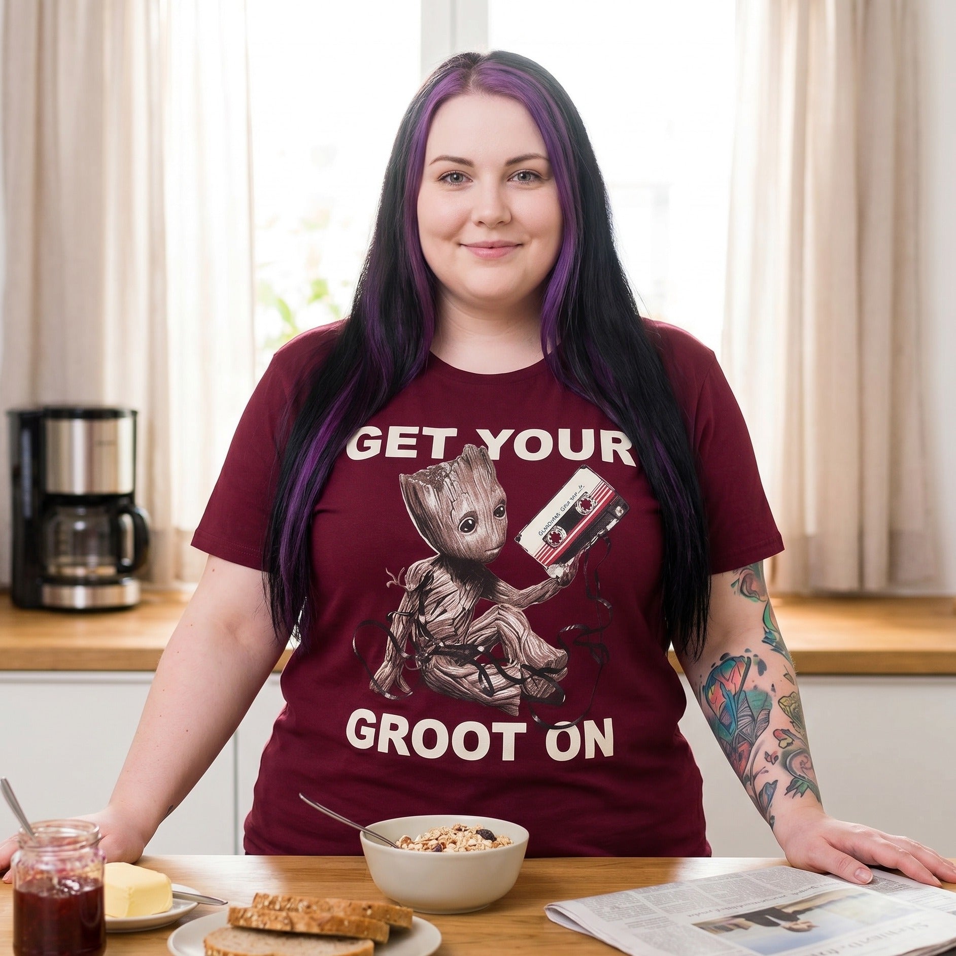Zdjęcie produktu Strażnicy Galaktyki - Groot T-Shirt czerwone