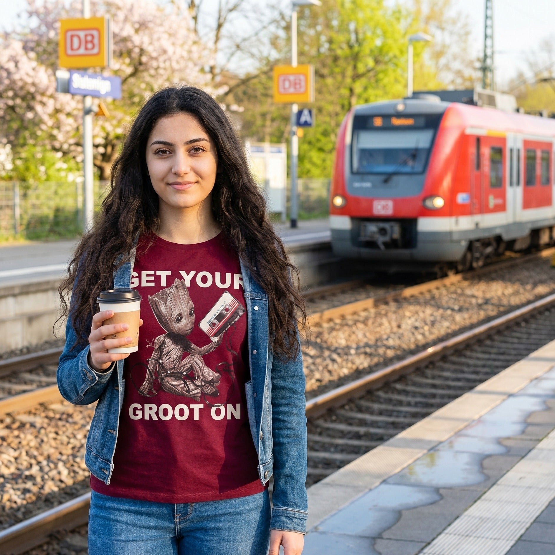 Zdjęcie produktu Strażnicy Galaktyki - Groot T-Shirt czerwone