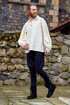 Product image Medieval wool trousers with lower leg lacing black