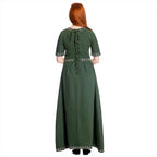 Product image Medieval dress Ennlin with short sleeves green