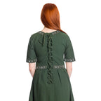 Product image Medieval dress Ennlin with short sleeves green