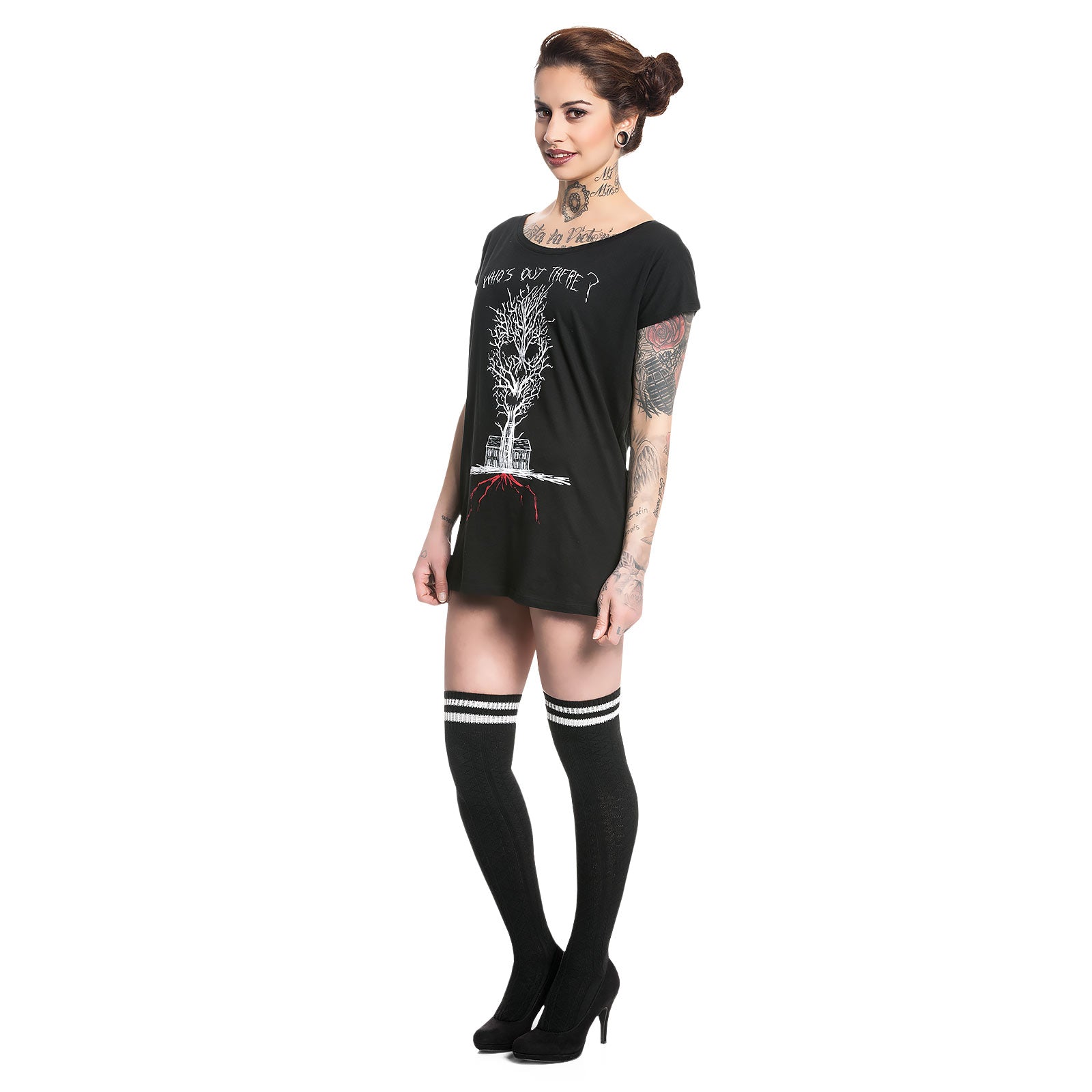 Zdjęcie produktu American Horror Story - Who is Out There Girlie Shirt Loose Fit