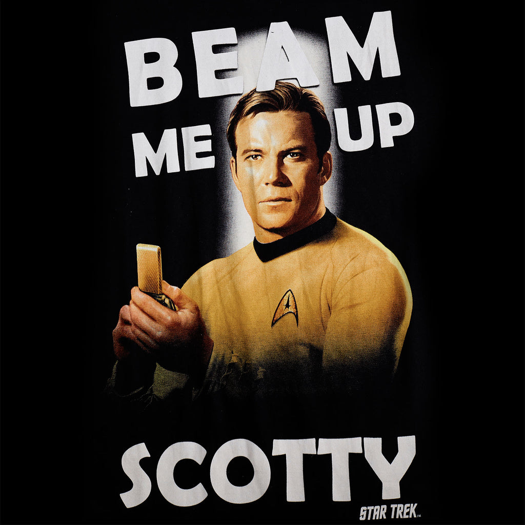 Zdjęcie produktu Star Trek - Kirk Beam Me Up T-Shirt czarne
