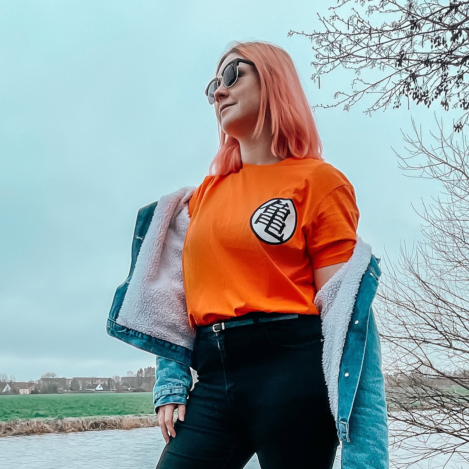 Zdjęcie produktu Dragon Ball - Kaio Distressed T-Shirt pomarańczowy