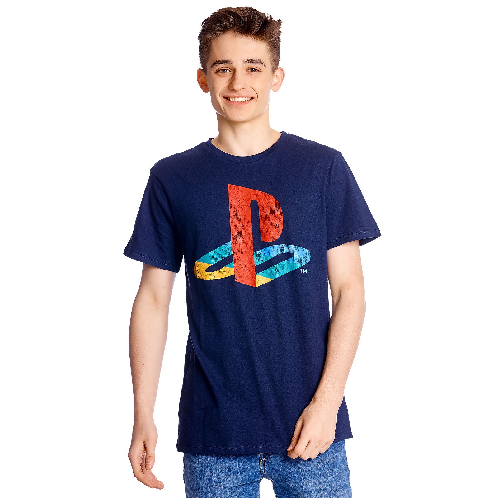 Zdjęcie produktu PlayStation - Logo T-Shirt niebieskie