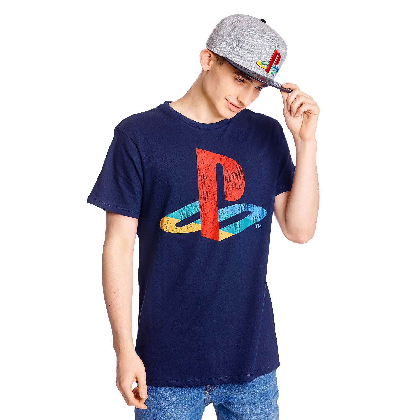 Zdjęcie produktu PlayStation - Logo T-Shirt niebieskie