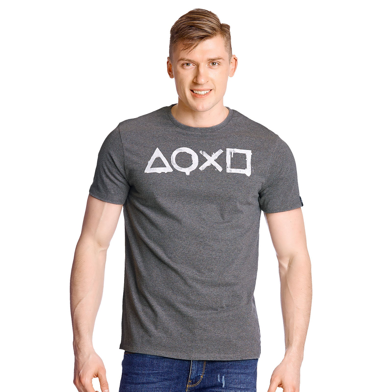 Zdjęcie produktu PlayStation - Buttons T-Shirt szary