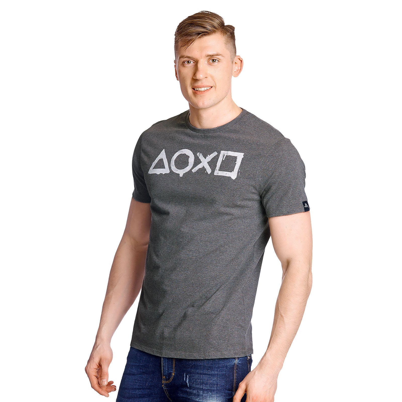 Zdjęcie produktu PlayStation - Buttons T-Shirt szary