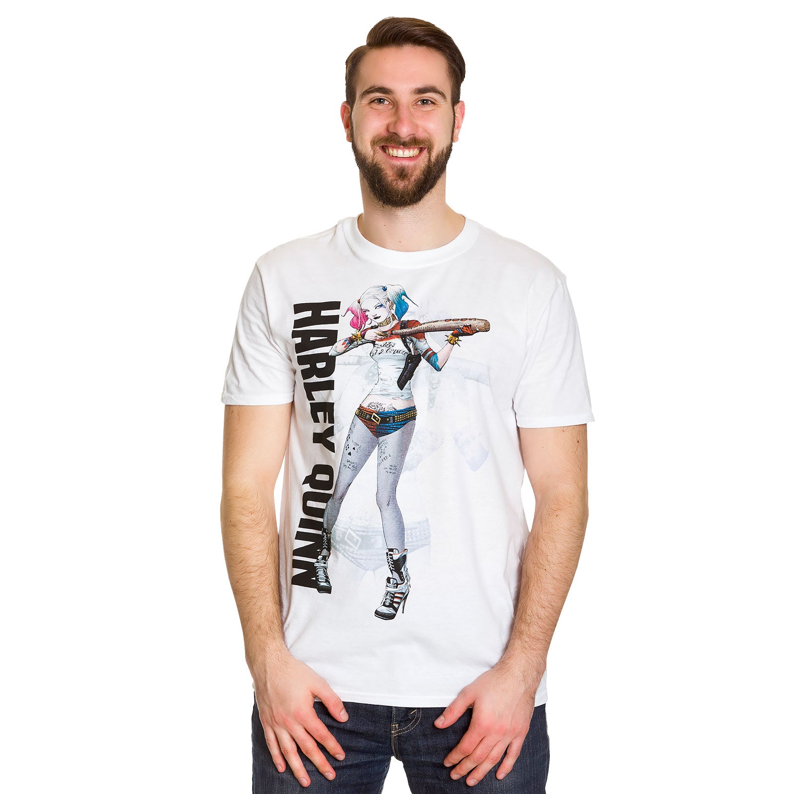 Zdjęcie produktu Suicide Squad - Harley Quinn Plakat T-Shirt biały