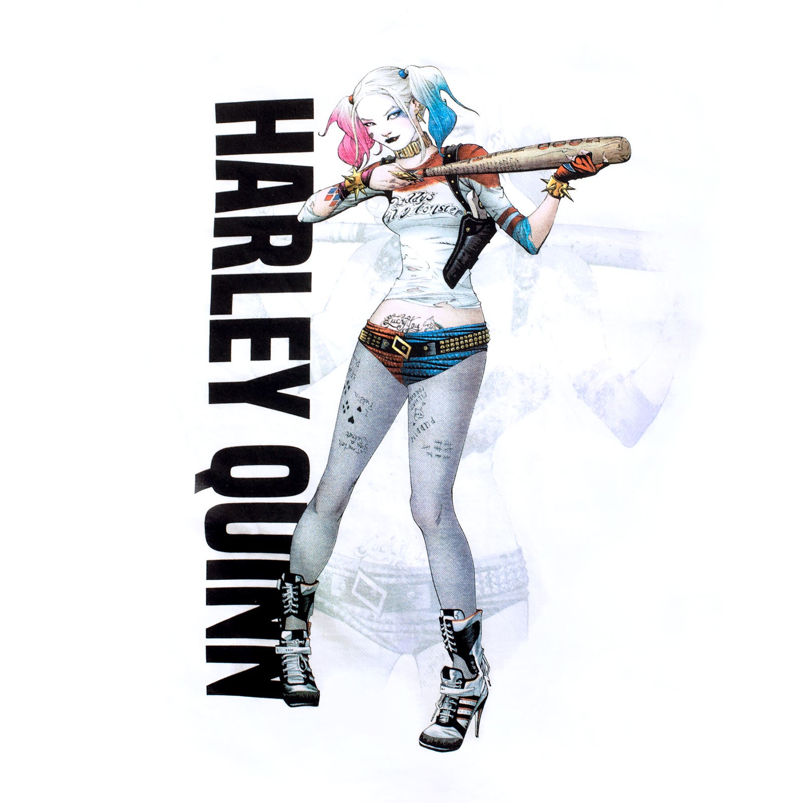 Zdjęcie produktu Suicide Squad - Harley Quinn Plakat T-Shirt biały