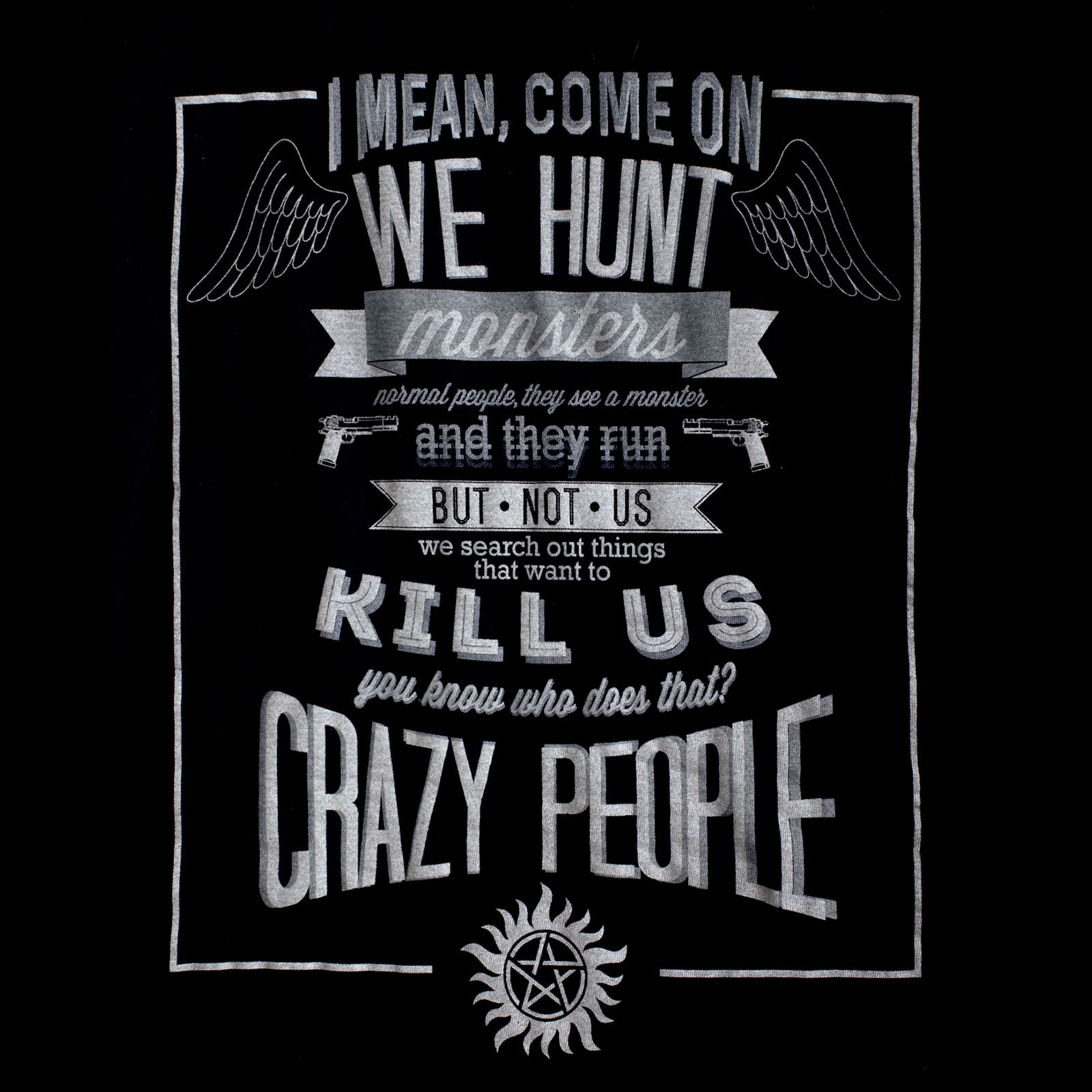 Zdjęcie produktu Supernatural - Crazy People Koszulka damska czarna