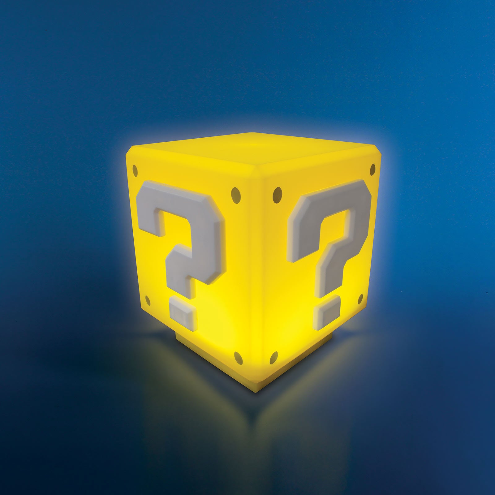 Zdjęcie produktu Super Mario - Mini Lampa z Znakami Zapytania z Dźwiękiem