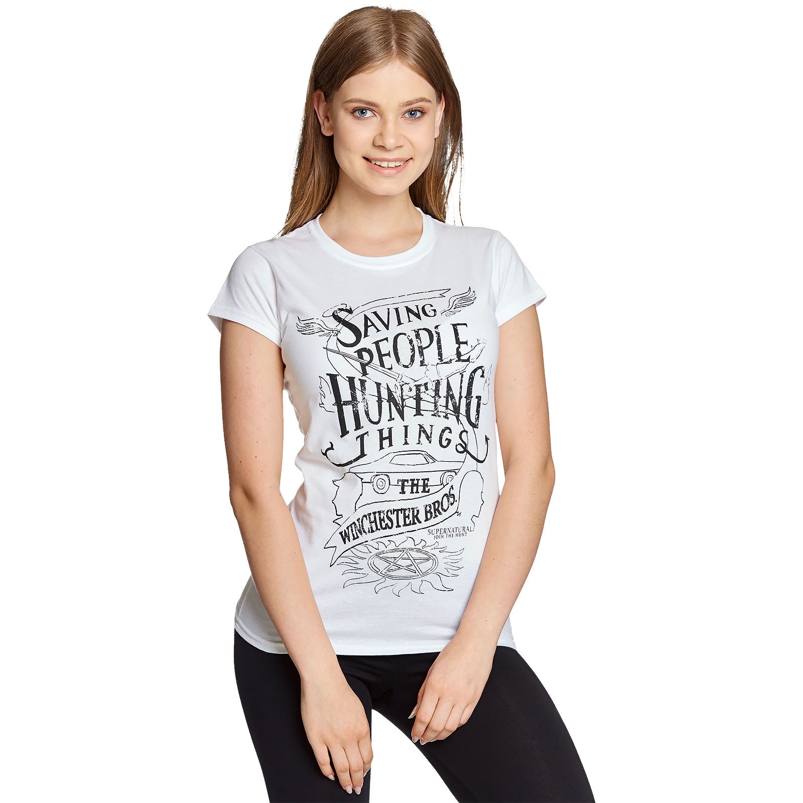 Zdjęcie produktu Supernatural - Winchester Bros T-Shirt damskie białe