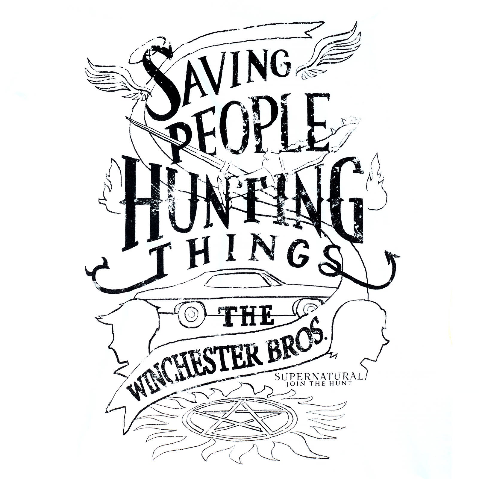Zdjęcie produktu Supernatural - Winchester Bros T-Shirt damskie białe