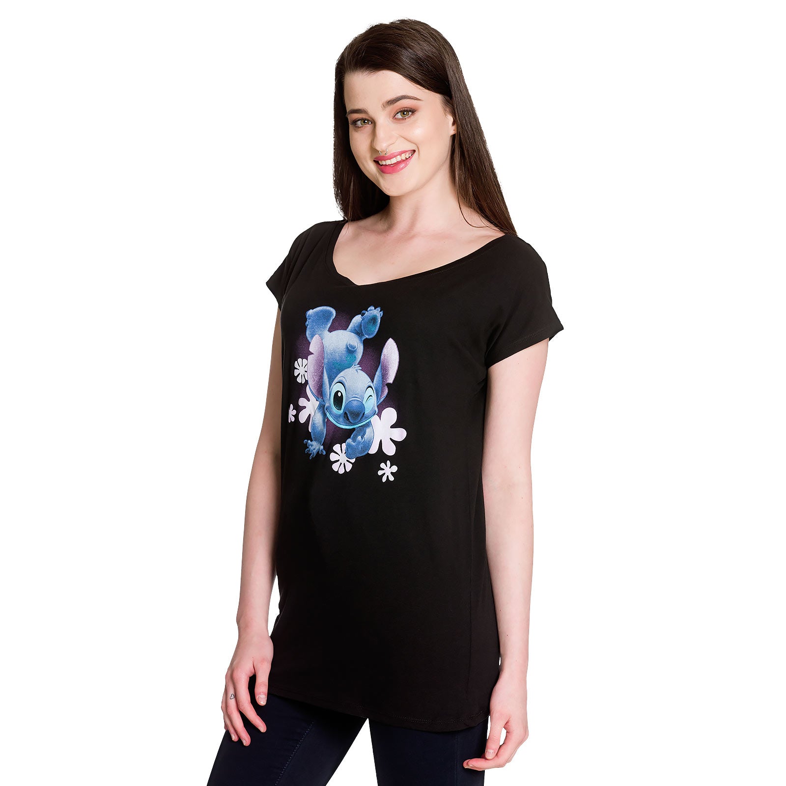 Product image Lilo & Stitch - Stitch Women's Loose Fit T-Shirt Black