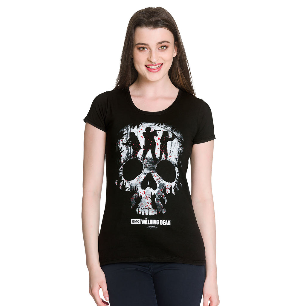 Zdjęcie produktu Walking Dead - Skull T-Shirt damski