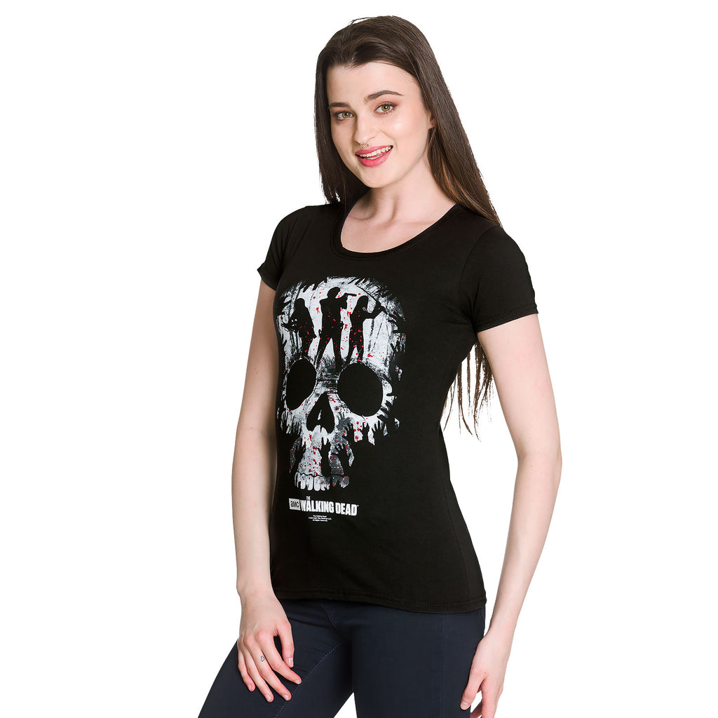 Zdjęcie produktu Walking Dead - Skull T-Shirt damski