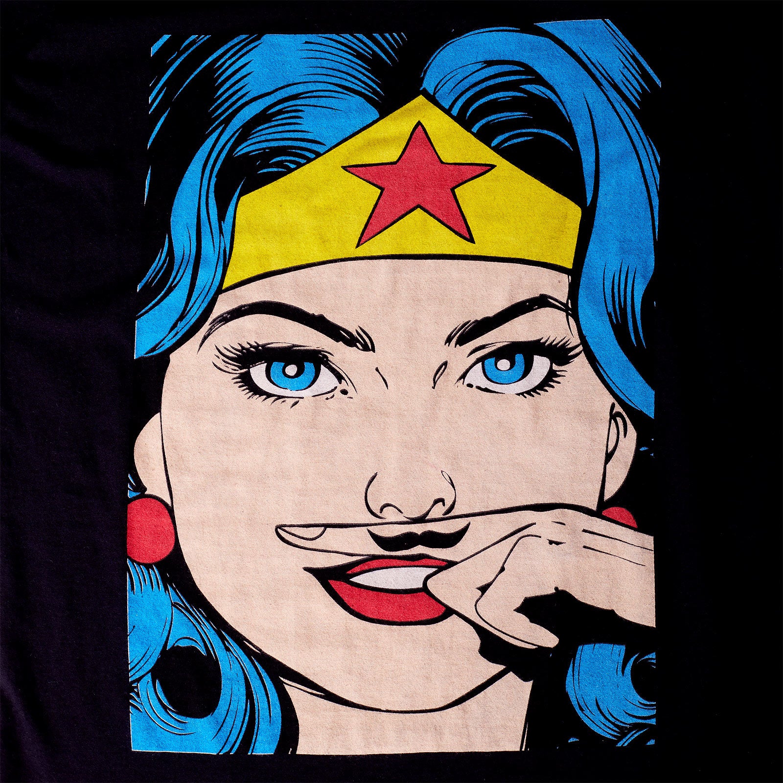 Zdjęcie produktu Wonder Woman - Wąsy T-Shirt Damski