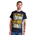 Zdjęcie produktu Drink And Know Things - T-Shirt niebieski