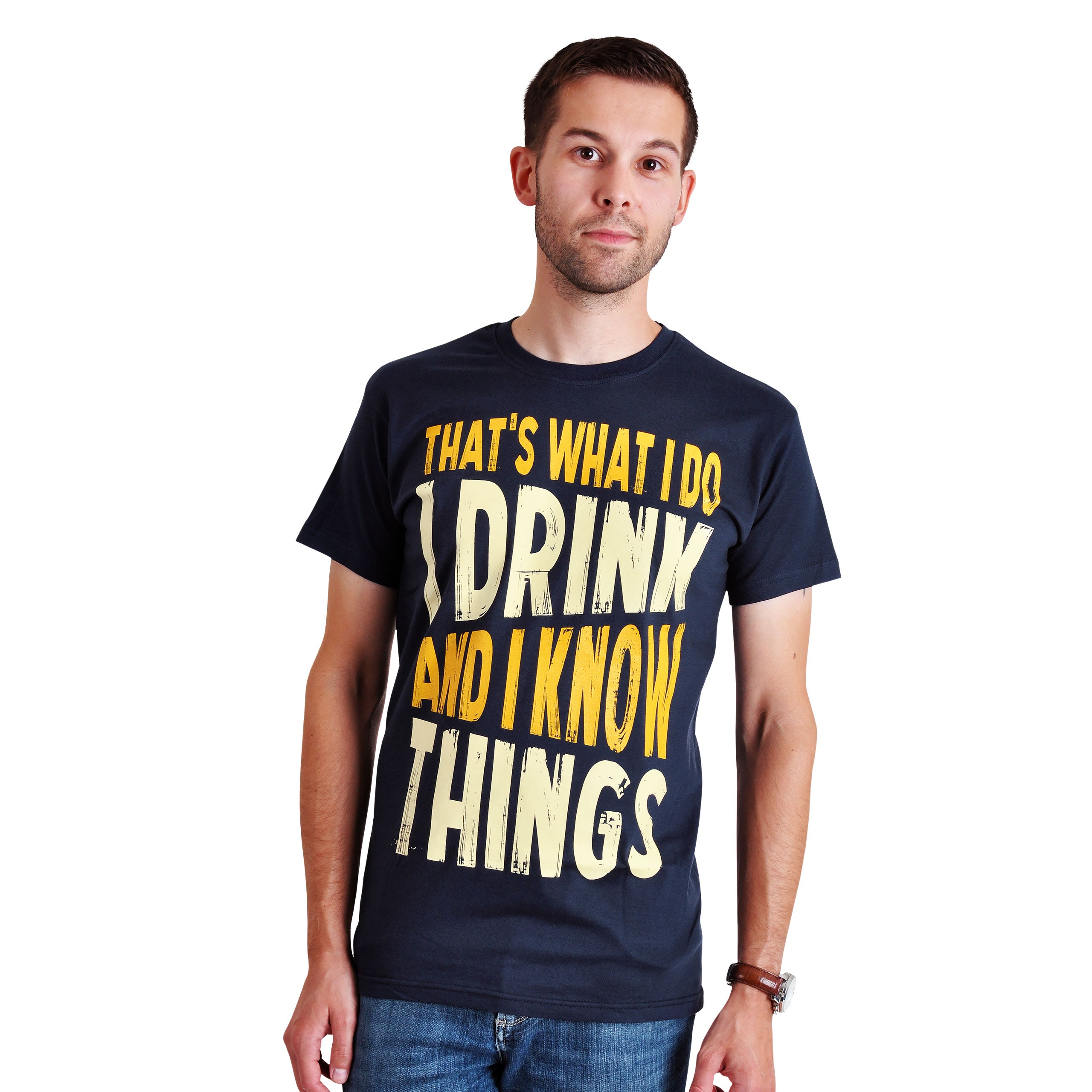 Zdjęcie produktu Drink And Know Things - T-Shirt niebieski