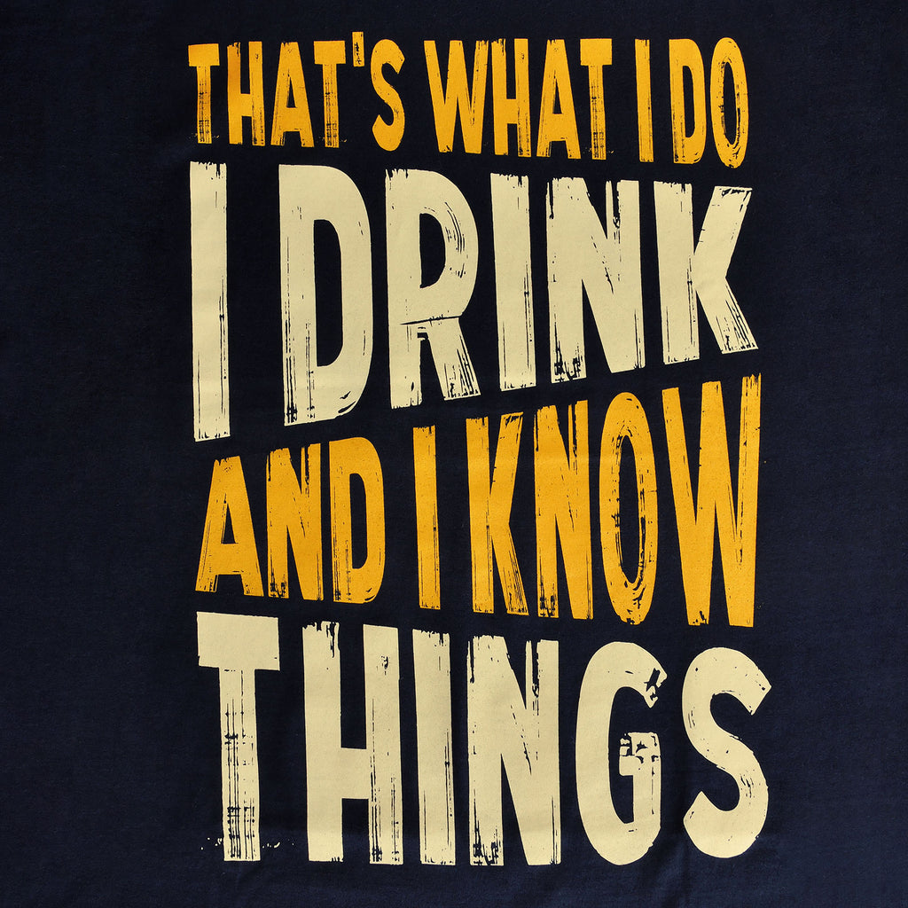 Zdjęcie produktu Drink And Know Things - T-Shirt niebieski