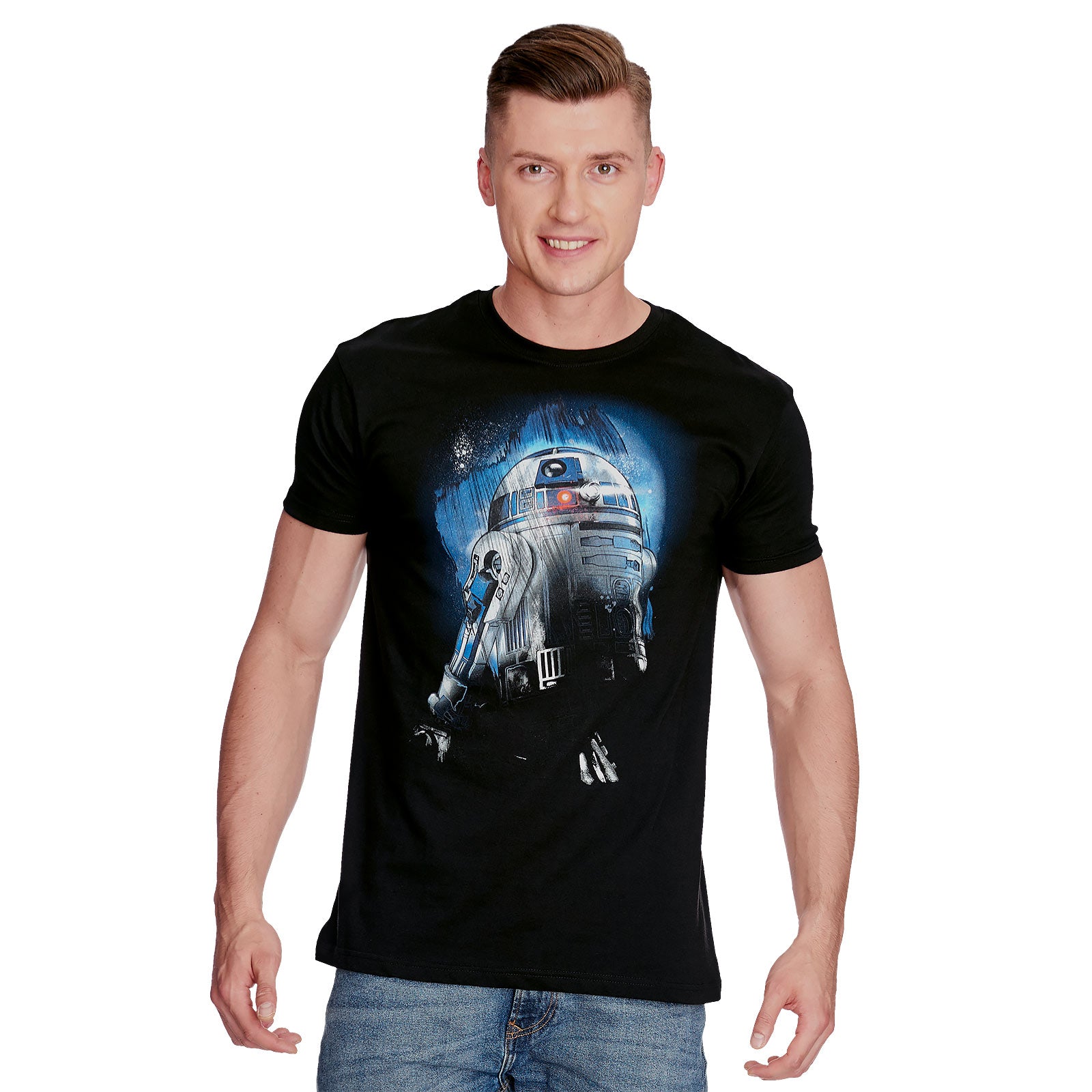 Zdjęcie produktu Star Wars - R2-D2 Droid in the Dark T-Shirt czarne