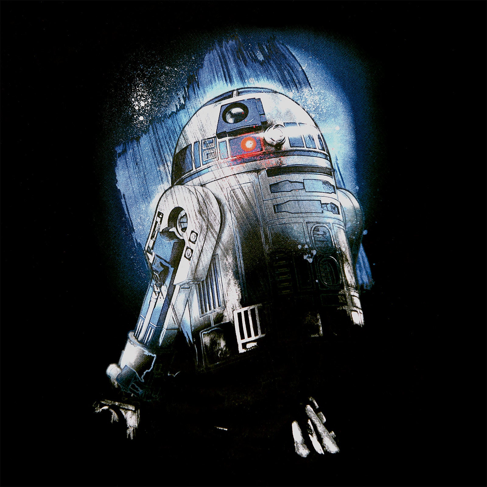 Zdjęcie produktu Star Wars - R2-D2 Droid in the Dark T-Shirt czarne