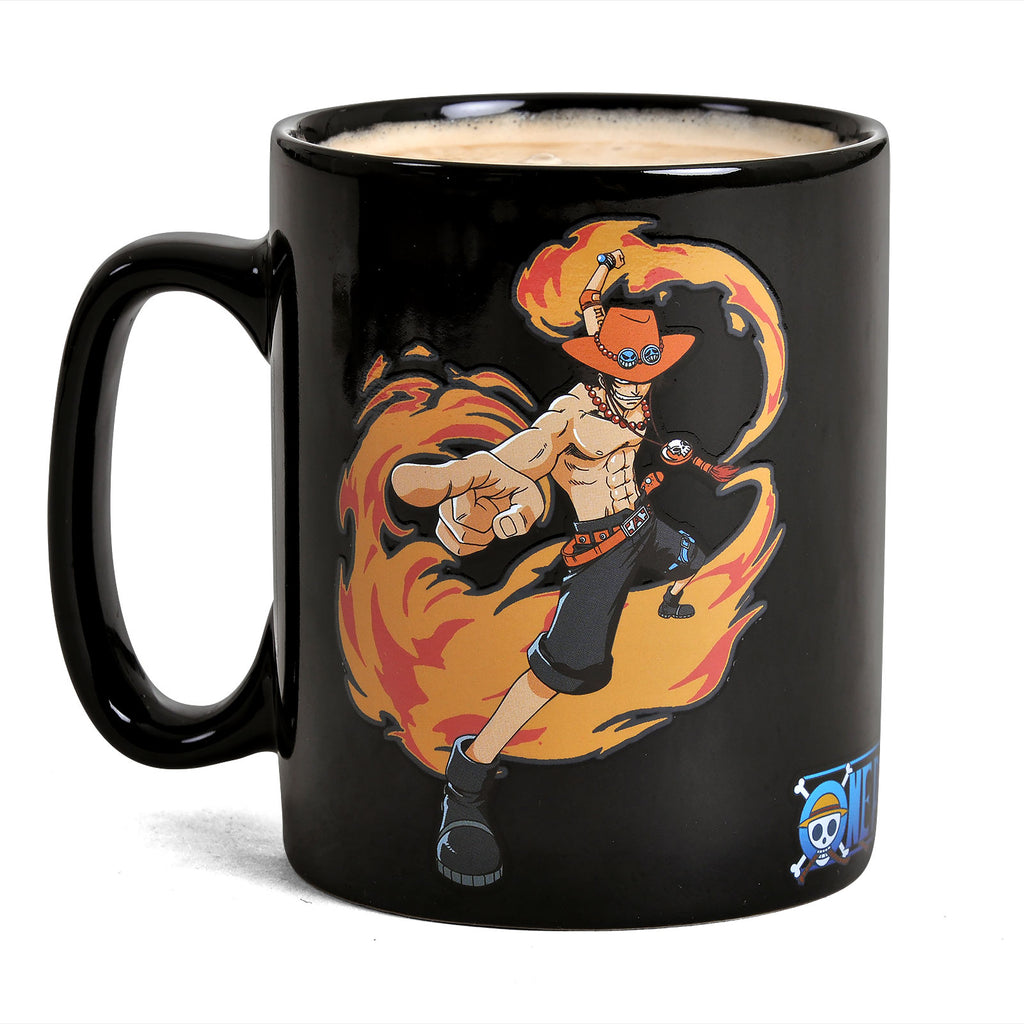 Zdjęcie produktu One Piece - Kubek termoaktywny Luffy i Ace
