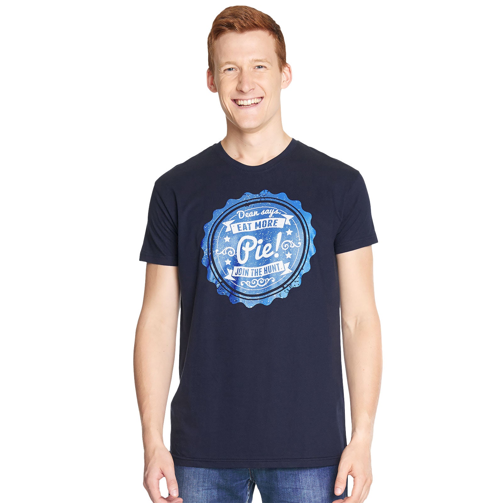 Zdjęcie produktu Supernatural - Eat More Pie T-Shirt niebieski