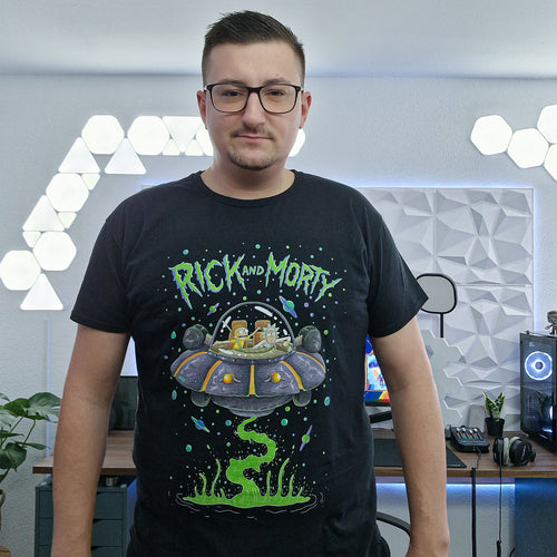 Zdjęcie produktu Rick and Morty - Space Cruiser T-Shirt czarne