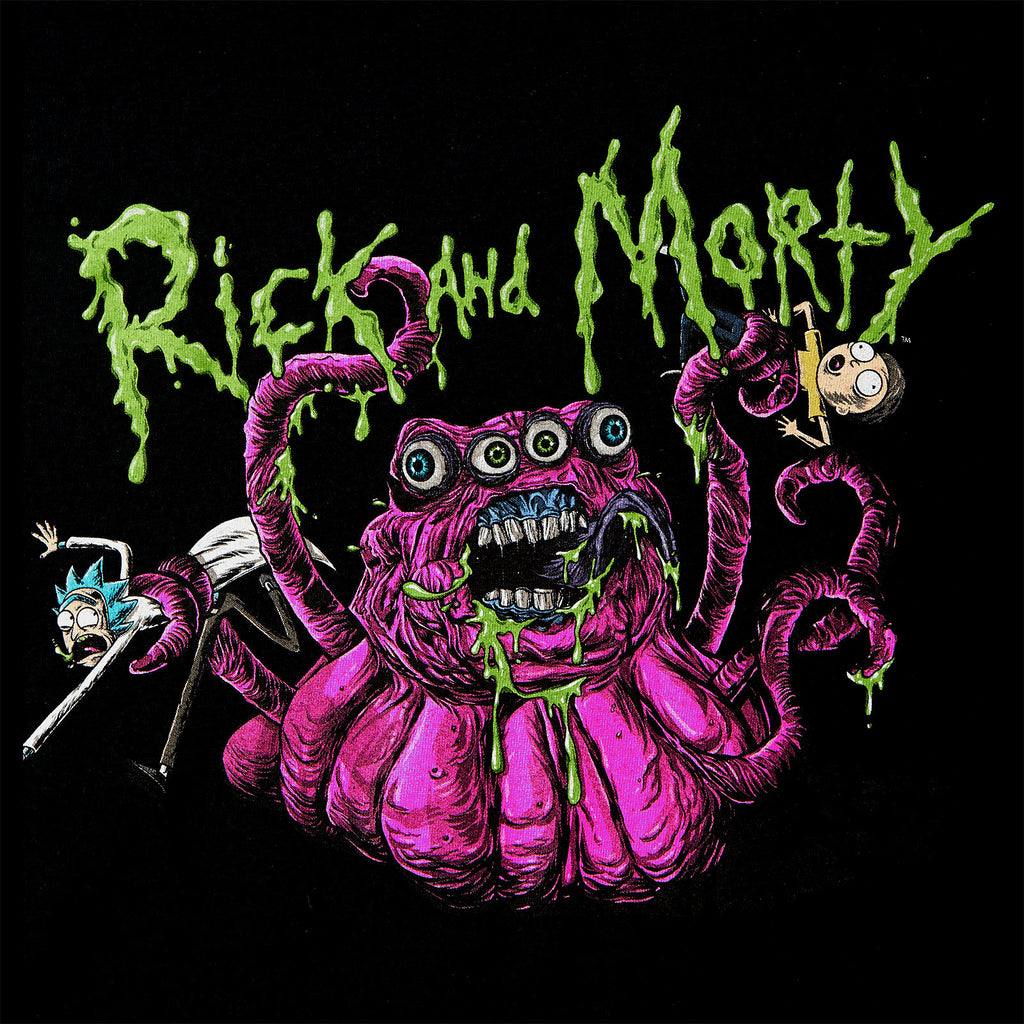 Zdjęcie produktu Rick and Morty - Monster Slime T-Shirt czarne